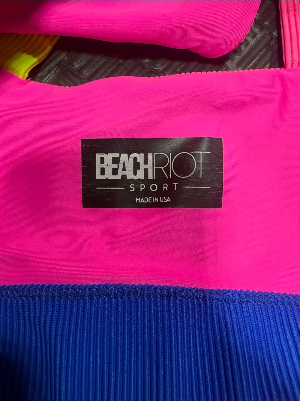 Beach Riot Mila Bikini in Electric Beach Colorblock size Large - Picture 5 of 6